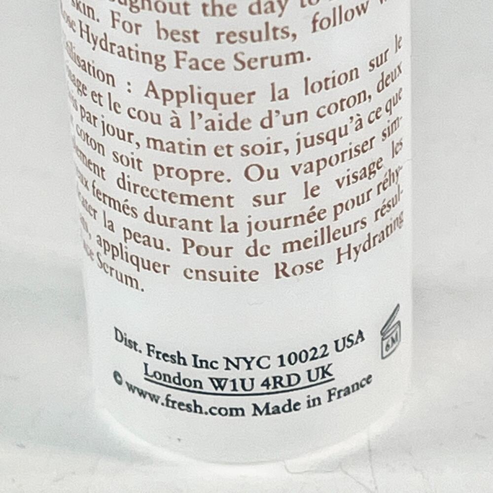 Fresh Rose Floral Toner Rosewater Freshens Hydrates Travel .6 fl oz 20ml New - Picture 6 of 6